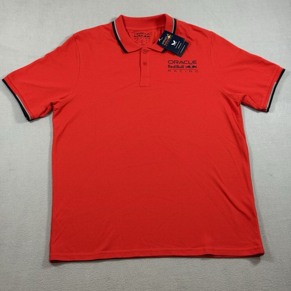Oracle Red Bull Racing Core Polo XL Formula 1 Castore Flame Scarlet NWT